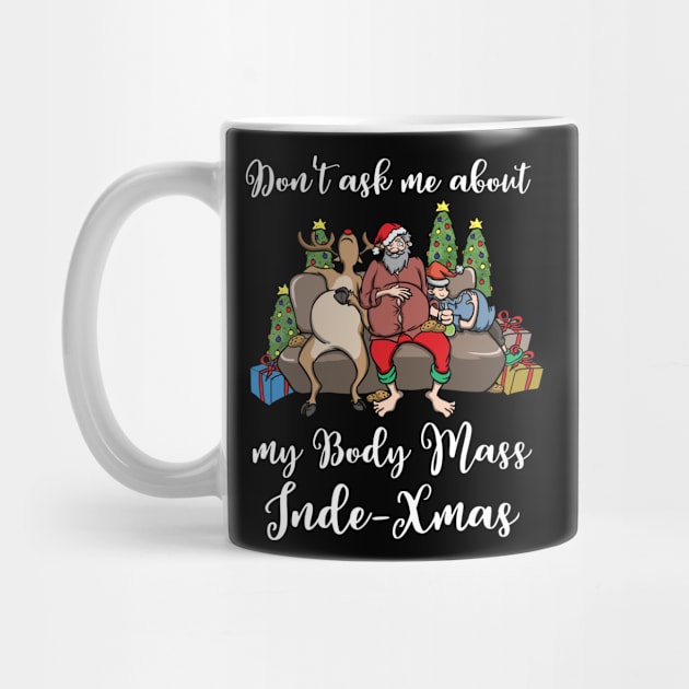 Foodie Gifts Food Coma Funny Christmas Pun Santa Claus by TellingTales